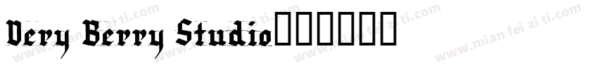 Very Berry Studio字体转换